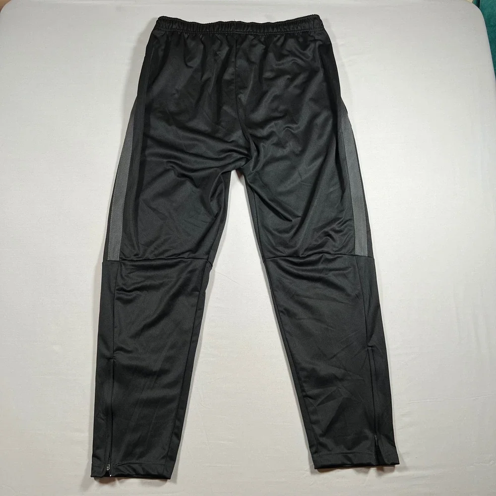 Nike Epic Training Track Pants Black Gray Mens XL Ankle Zip Athletic 835573-020